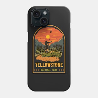 Hiking Yellowstone National Park Phone Case