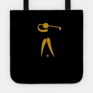 Gold Golf Swing Tote