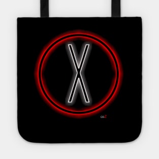 X-files logo glow Tote