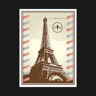 Vintage Paris Postage Stamp T-Shirt