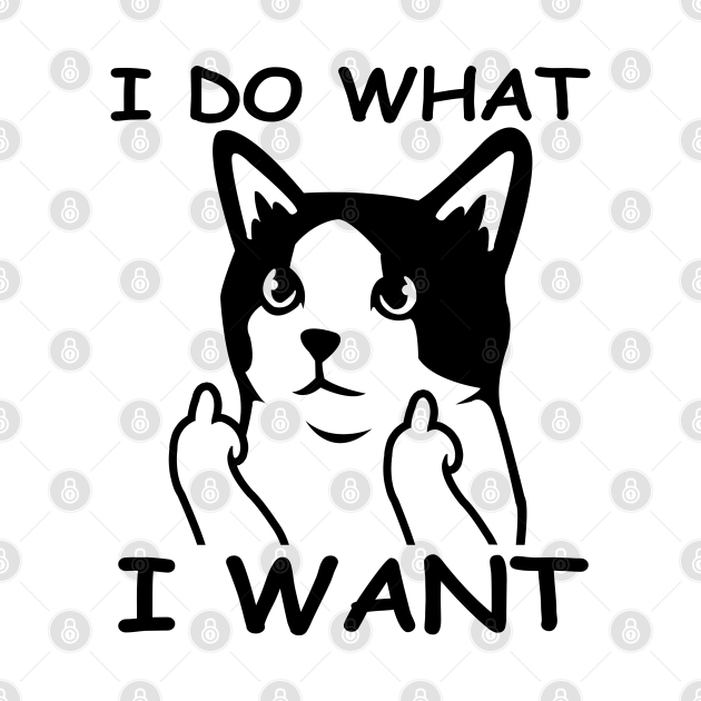 Disover I do what I want funny cat lover gift - I Do What I Want - T-Shirt