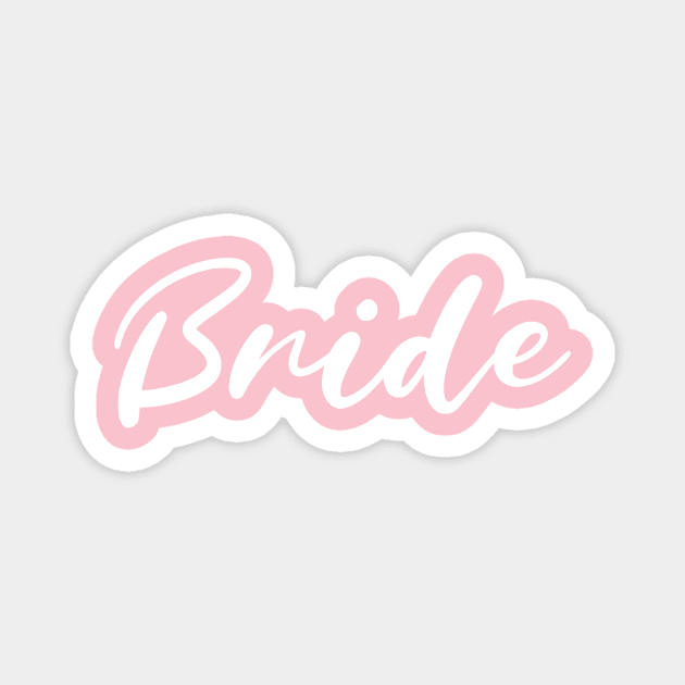 Bride Bachelorette Party Magnet by Classic & Vintage Tees