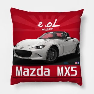 Mazda MX5 ND White Pillow