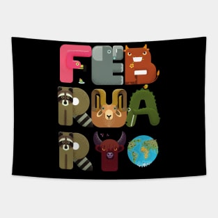 February born Zoo keeper Animal Lover Biology Teacher Kindergarten Tapestry