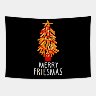 Merry Friesmas. Fries Lover Gift. Tapestry