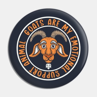 Emotional Support Goat Pin