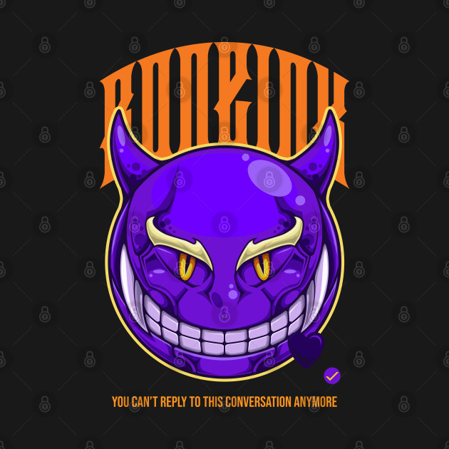 Evil violet emoji smiling grinning smiling smirking by BONEINKCOLLECTIONS