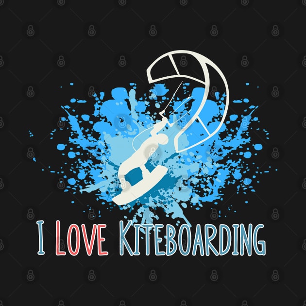 I Love Kiteboarding Graphic by tropicalteesshop