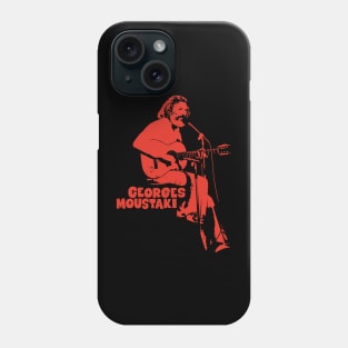 Le Métèque: Tribute Illustration to Georges Moustaki's Iconic Chanson Phone Case