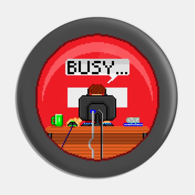 Pixel Busy Pin by IDSZetta