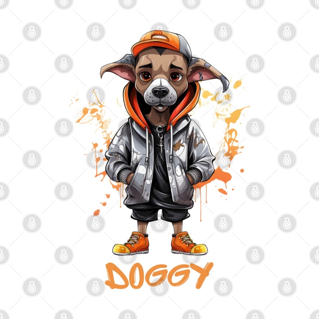 Cool Graffitti Cartoon Doggy by NatashaCuteShop