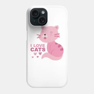 i love cats / cats masks and T Shirt for cats lovers Phone Case