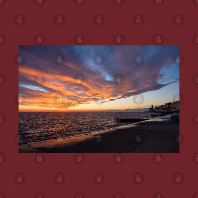 Sunset on Piran Coast, Slovenia by jojobob