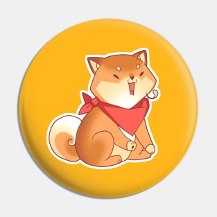 Rude Shiba Dog 4 - Burps Pin