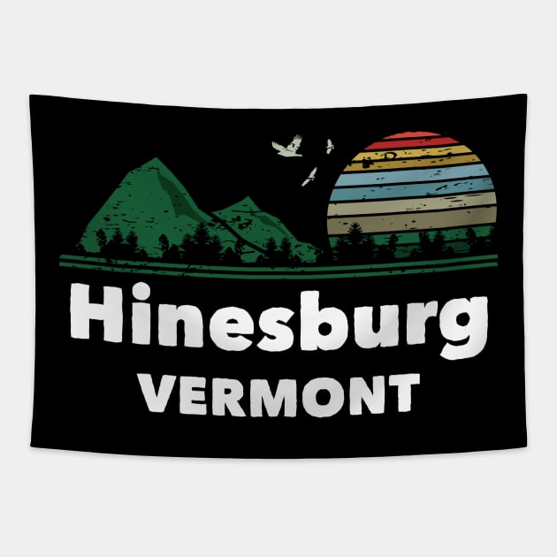 Mountain Sunset Flying Birds Outdoor Hinesburg Vermont Tapestry by greenrepublicmerch
