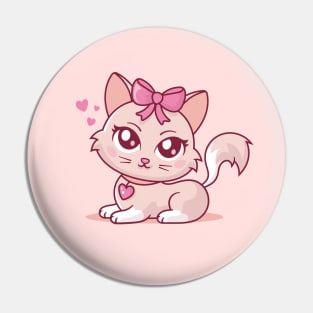 Coquette Cat Pin