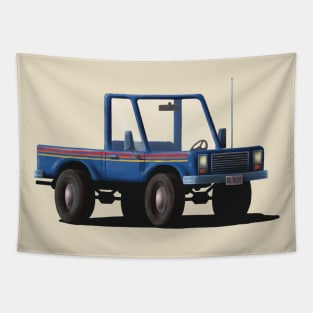 Blue Pickup Tapestry