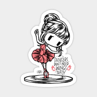 chibi ballet dancer Magnet