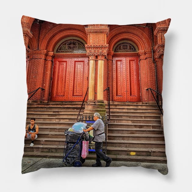 Harlem, Manhattan, NewYork City Pillow by eleonoraingrid