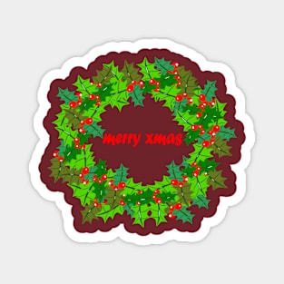 Christmas wreath Magnet