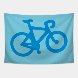 Blue Simple Bike Tapestry