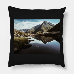 Swiss Alpine Mountain Vista Pillow