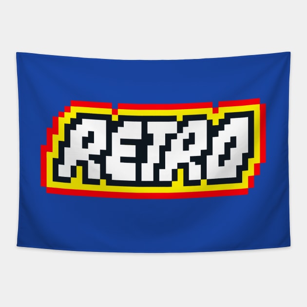 Retro | 8-Bit 80s Geek Logo Tapestry by Boots