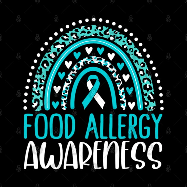 Teal Rainbow Food Allergy Awareness by Emily Ava 1