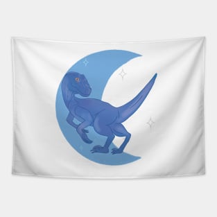 Raptor Crescent Moon - Blue Tapestry