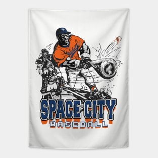 Space City Big Stick Baseball Tapestry