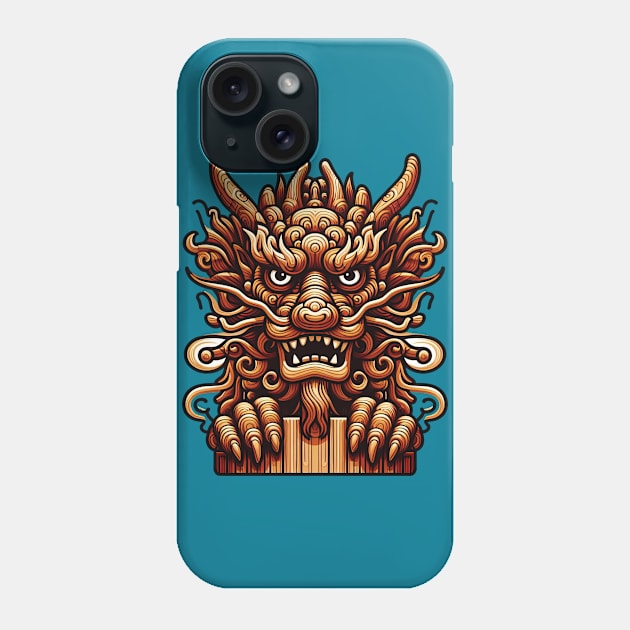 Wood Dragon 16 Phone Case by Houerd