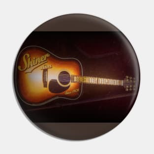 Shiner Beer Guitar Pin