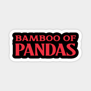 Bamboo of Pandas Collective Animal Bird Nouns Magnet