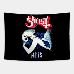 GHOST HE IS MERCH VTG Tapestry