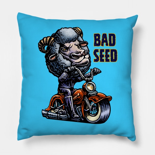 Bad Seed Pillow by ChetArt