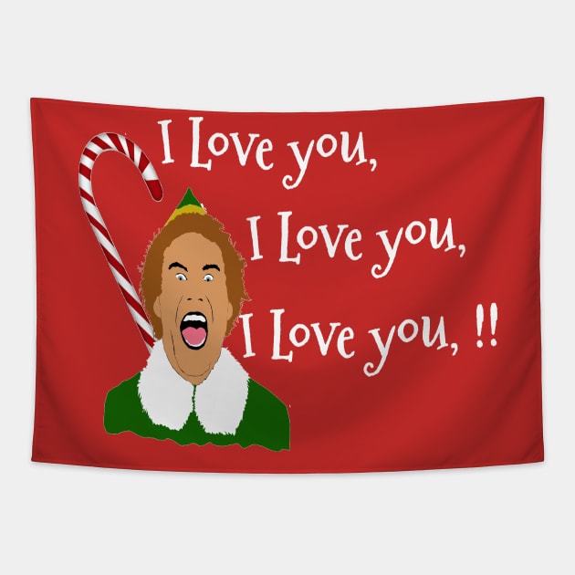 Elf Funny Quotes Tapestry by PoetandChef