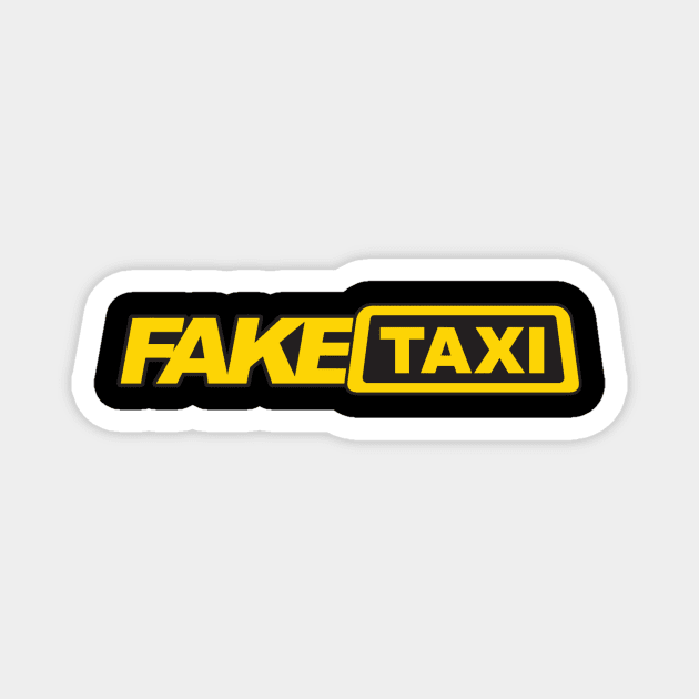 Fake Taxi Designs Magnet by Scalderon9