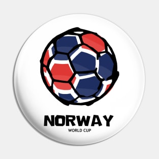 Norway Football Country Flag Pin