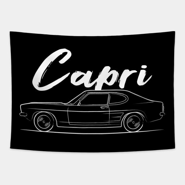 Classic Racing Capri MK1 Legend Tapestry by GoldenTuners