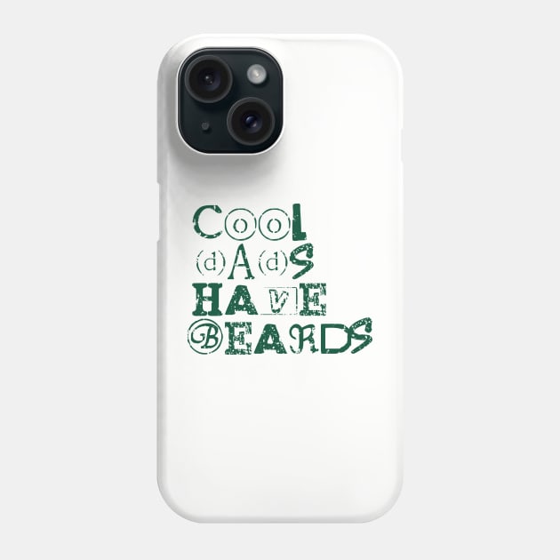 Cool dads have beards, fathers day gift with distress look for bright colors Phone Case by Apparels2022