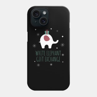 white elephant gift exchange Phone Case