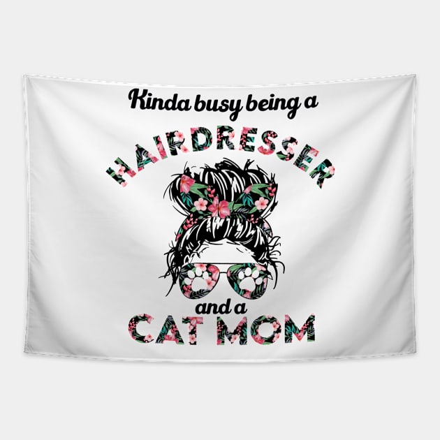 Hairdresser cat mom funny gift . Perfect present for mother dad friend him or her Tapestry by SerenityByAlex