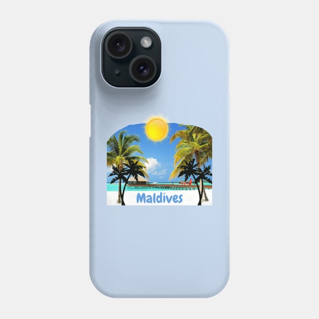 The Maldives Phone Case by Papilio Art