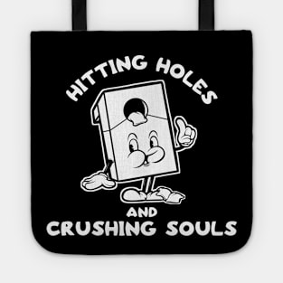 Hitting Holes Funny Corn Hole And Tossing Bags Player Tote