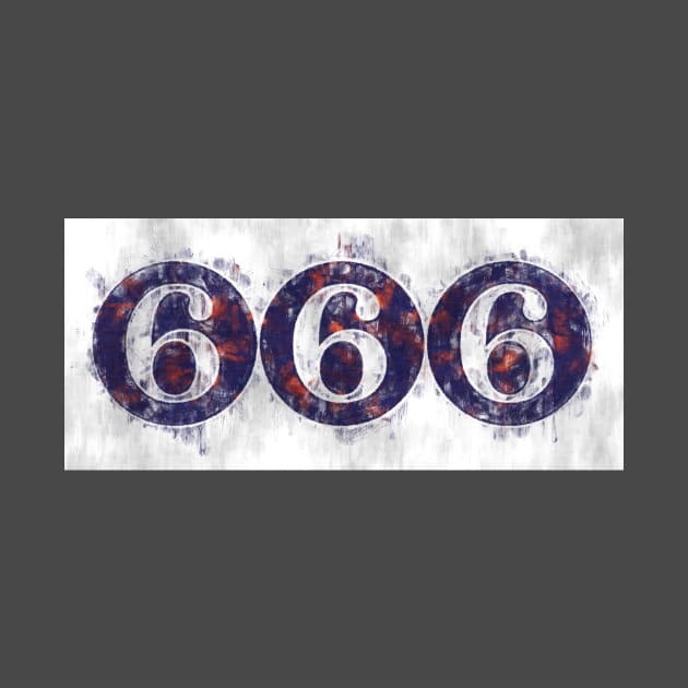 666 - Number of the devil by Creative Art Store