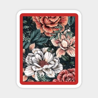 Floral pattern Magnet