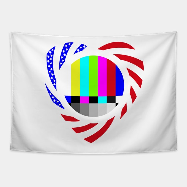 Binger Murican Patriot Flag Series (Heart) Tapestry by Village Values