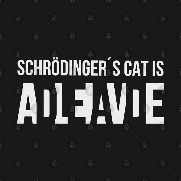 Schroedingers Cat Kitten Word Game Gift by MrTeee