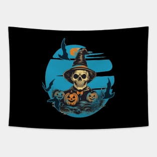 Monster Mash, Vintage Ghost Halloween, Monster, Retro Fall, Skeleton, Funny Skull, Happy Halloween Day Happy Halloween Party Gift Tapestry