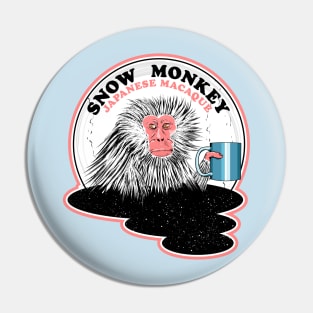 Japanese Macaque Snow Monkey Pin